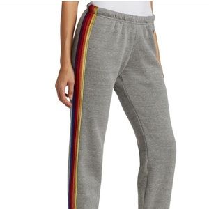 Aviator Nation Velvet Stripe Sweatpants